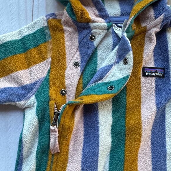 Patagonia Micro D Bunting Fleece Baby Infant 6-12 Months One Piece Cozy - Picture 7 of 11